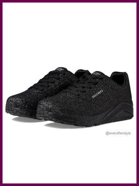 Glitter Platform Wedge Lace-Up Sneakers Air-Cooled Memory Foam